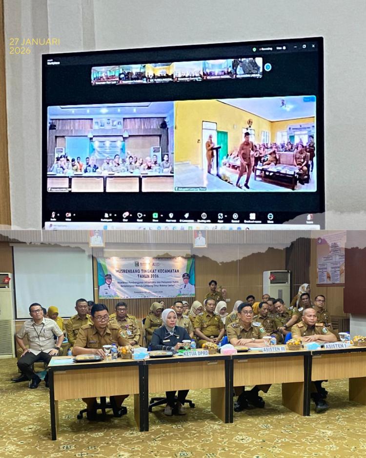 Pelaksanaan MUSRENBANG Tingkat Kecamatan Kabupaten Lampung Timur tahun 2026